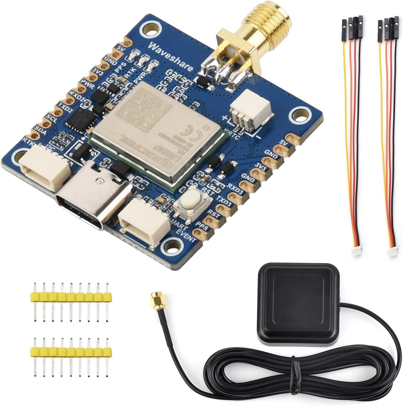 LG290P Series Quad-Band GNSS Module, Quad-Band RTK Centimeter-Level Positioning, L1+L2+L5+E6 Quad-Band Positioning Technology, RTC Battery NOT Included