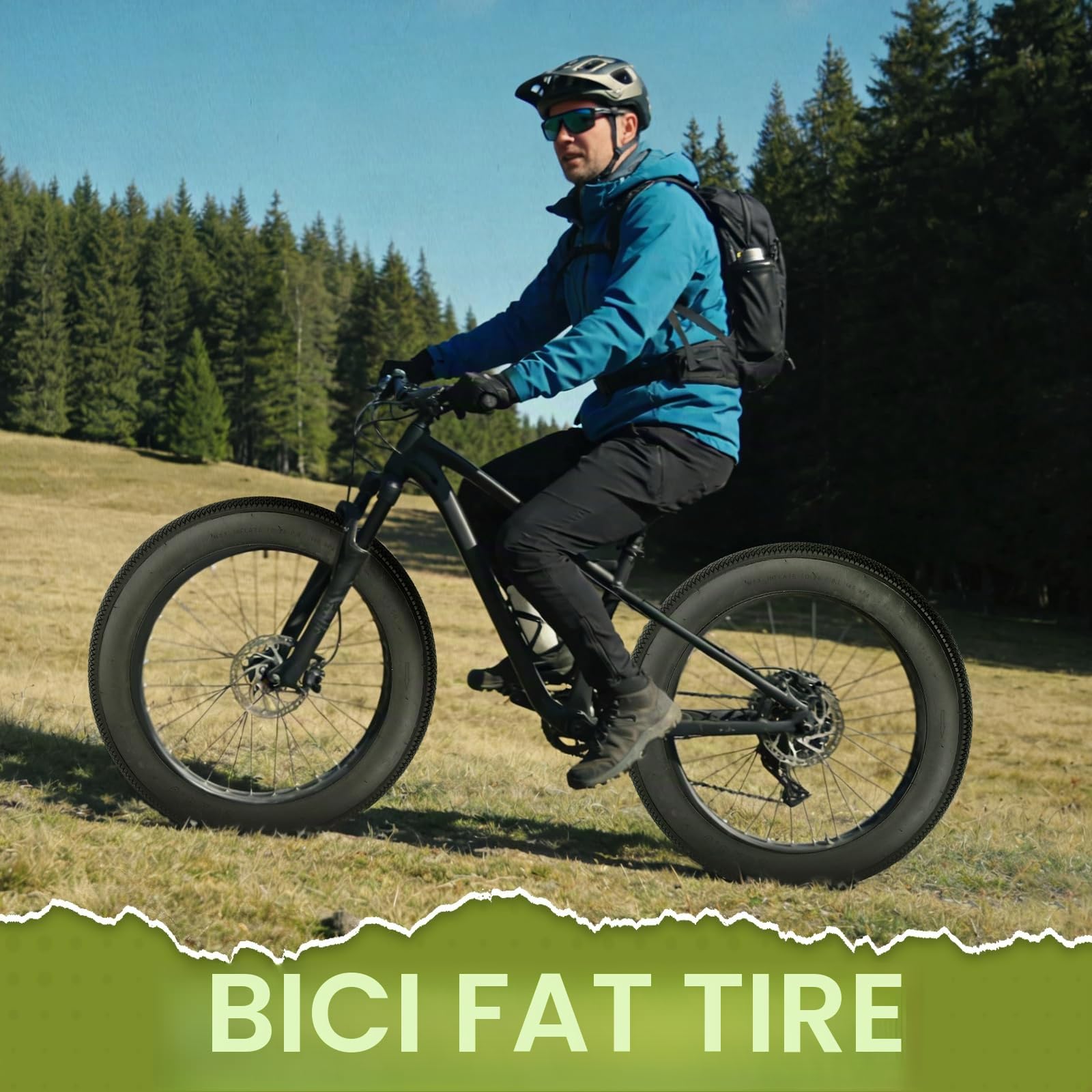 Confezione da 2 pneumatici pieghevoli per bicicletta elettrica da 60 TPI, 20/26 x 4,0, ricambio per mountain Snow and Beach Bike