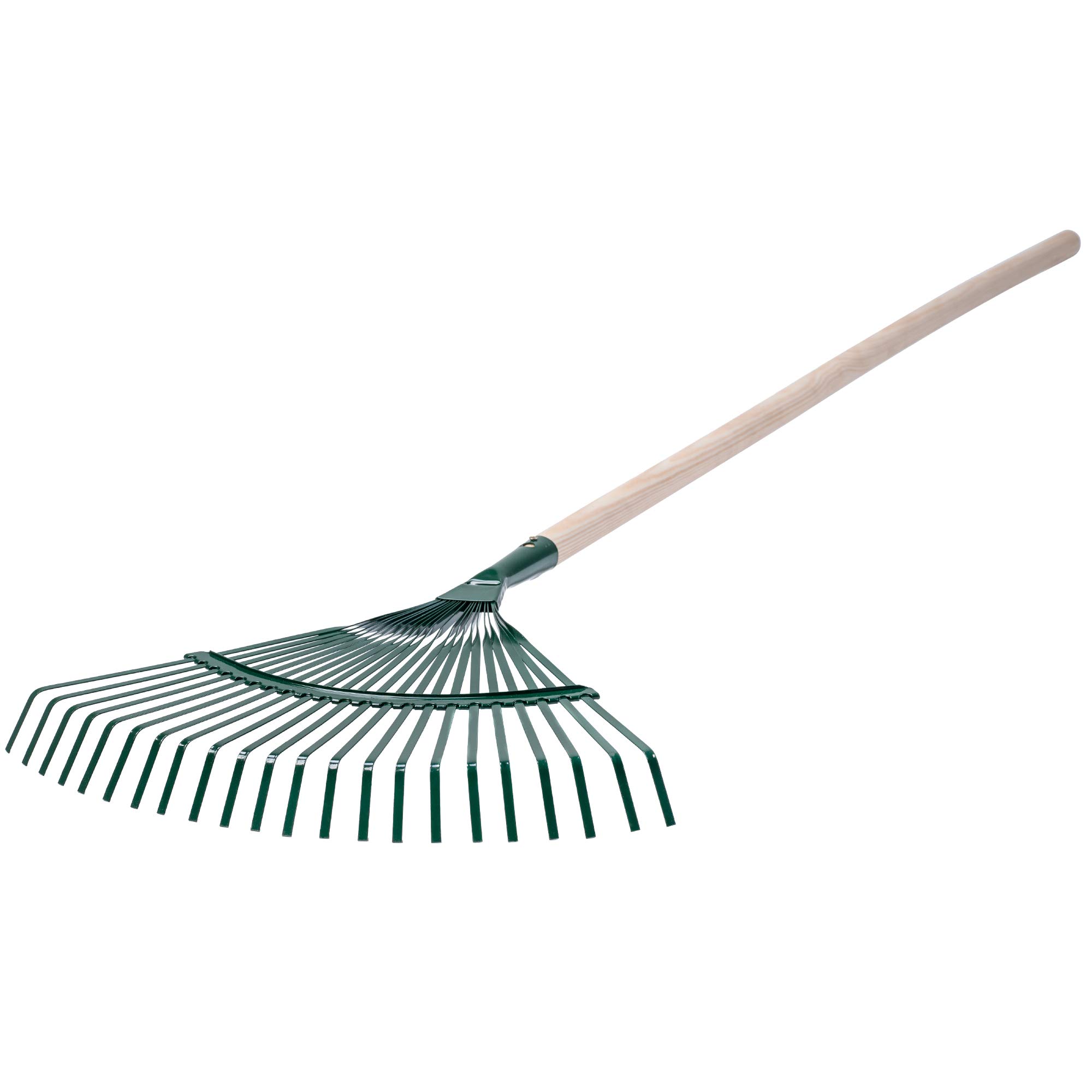 KADAX Rastrillo para Hojas, rastrillo Ajustable con Mango para jardín, césped, cómodo rastrillo de jardín, Compartimentos para Hojas, Escoba para Hojas, (Cinta)
