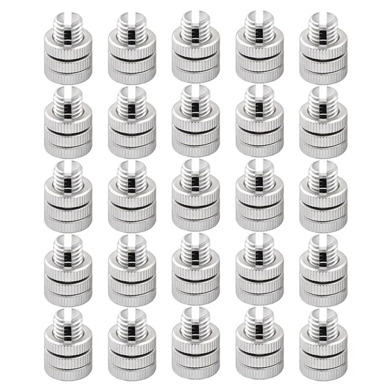 Split Bolt Wire Connector Split Bolt Joint Clamp Aluminum Silver Fence Wire Clamps Connectors(25pcs)