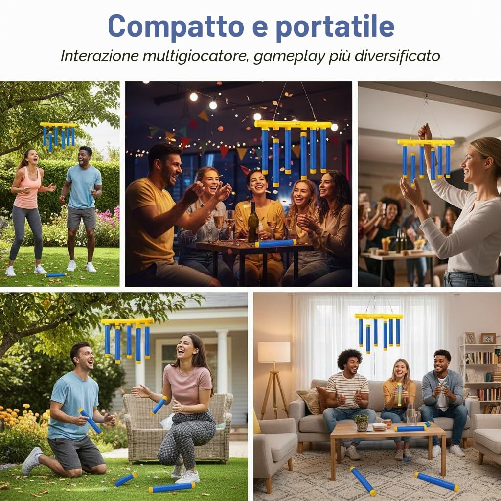 Reflex Drop Sticks Challenge, Bastoncini per allenamento di reazione, bastoncini regolabili per la coordinazione occhio-mano e aumento del tempo di reazione negli adulti