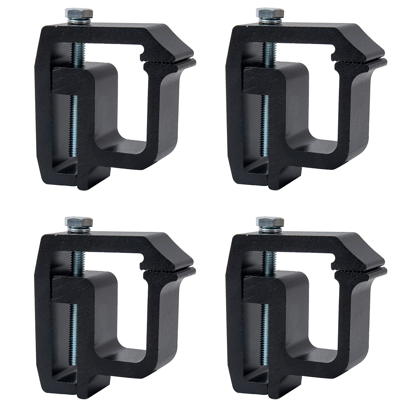 MOTAFAR 4 PCS Mounting Clamps Ladder Rack Clamps Truck Cap Topper