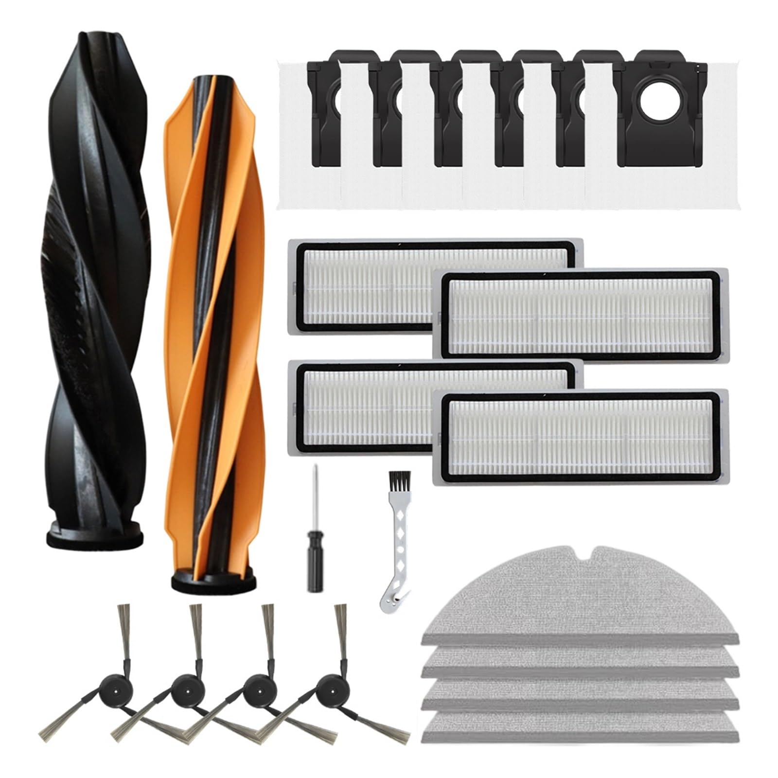 20pc Kit Robot Aspirapolvere, Compatibile con Dreame, D20 Pro Plus