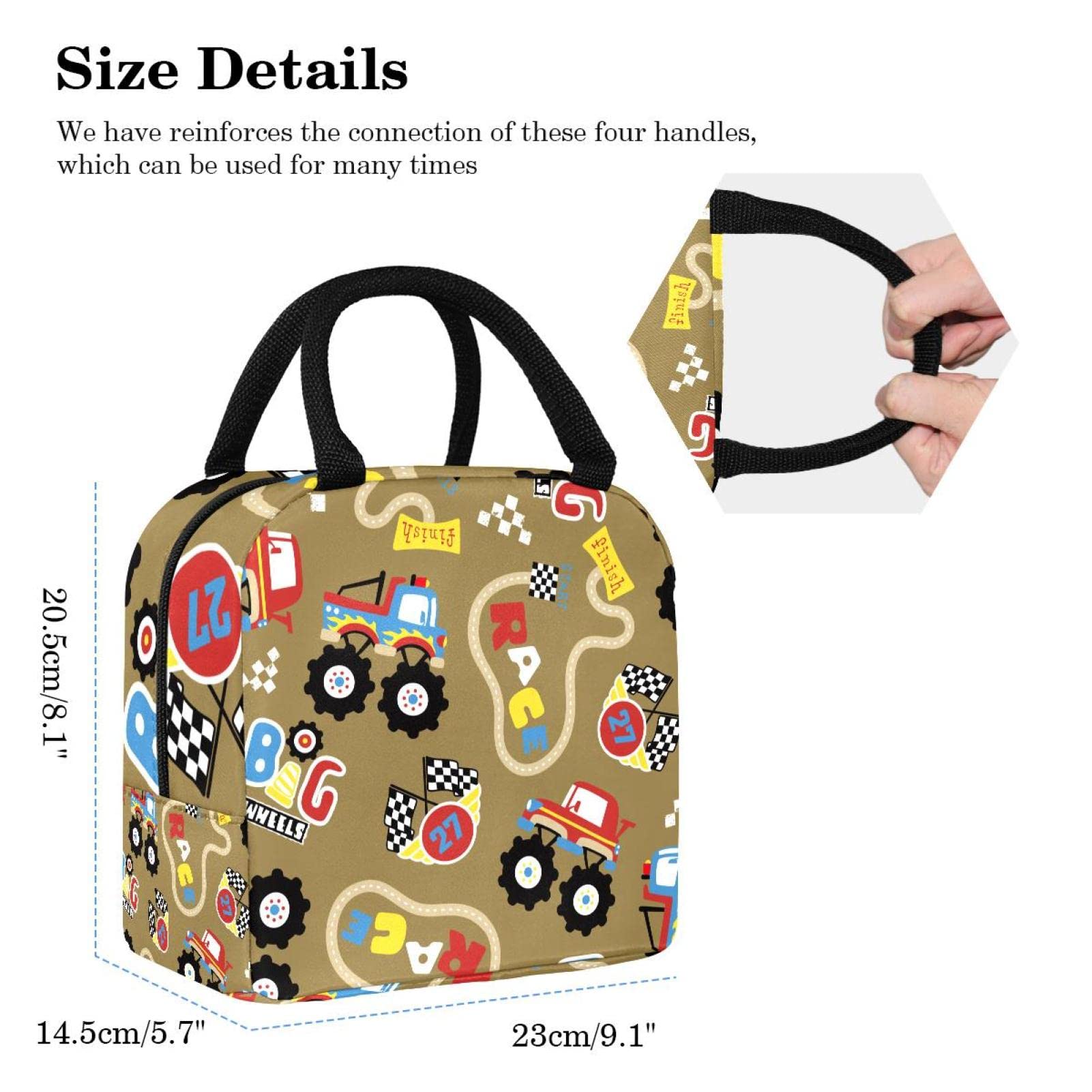 Miniso Borsa termica per il pranzo con motivo a cartone animato dei Minions - Borsa per il pranzo di grande capacà, riutilizzabile e durevole - Ideale come borsa per il pranzo e