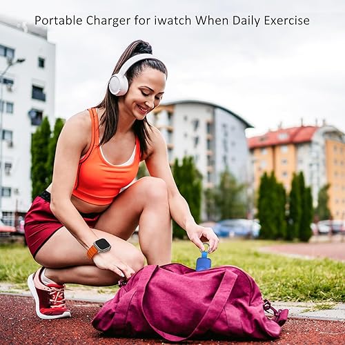 Miniatura 5 de i.VALUX for Apple Watch Charger Portable Magnetic i Watch Charger, Keychain Travel Accessories Smart Wireless Charging Battery Pack Power Bank for