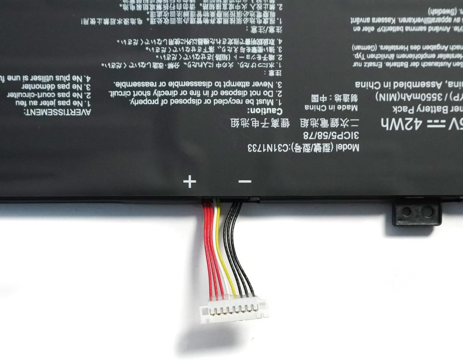 C31N1733 Laptop Battery Compatible with ASUS VivoBook Flip 14 TP412U TP412UA TP412FA TP412UA-IH31T TP412UA-EC059T TP412FA-EC551T TP412FA-EC707T TP412FA-EC035T TP412FA-EC651T EC326T Series(11.55V 42Wh)