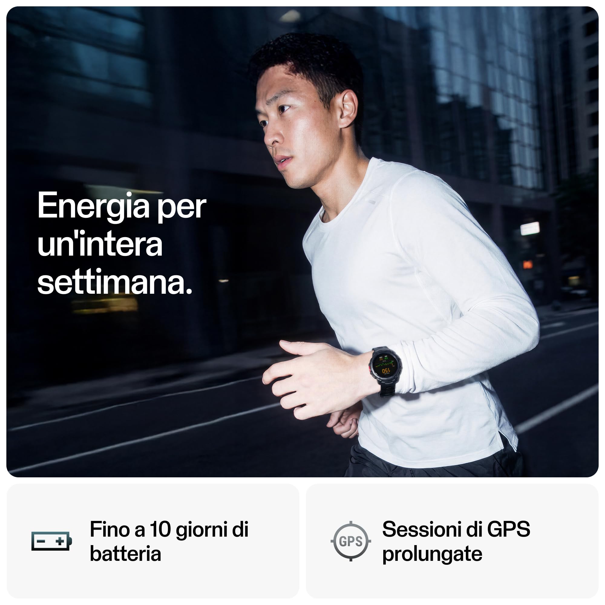 Polar Street X – Orologio Sportivo GPS Uomo e Donna – Cardiofrequenzimetro – Allenamento Ibrido – Orologio Running Impermeabile – 3 Anni Garanzia Amazon Esclusiva
