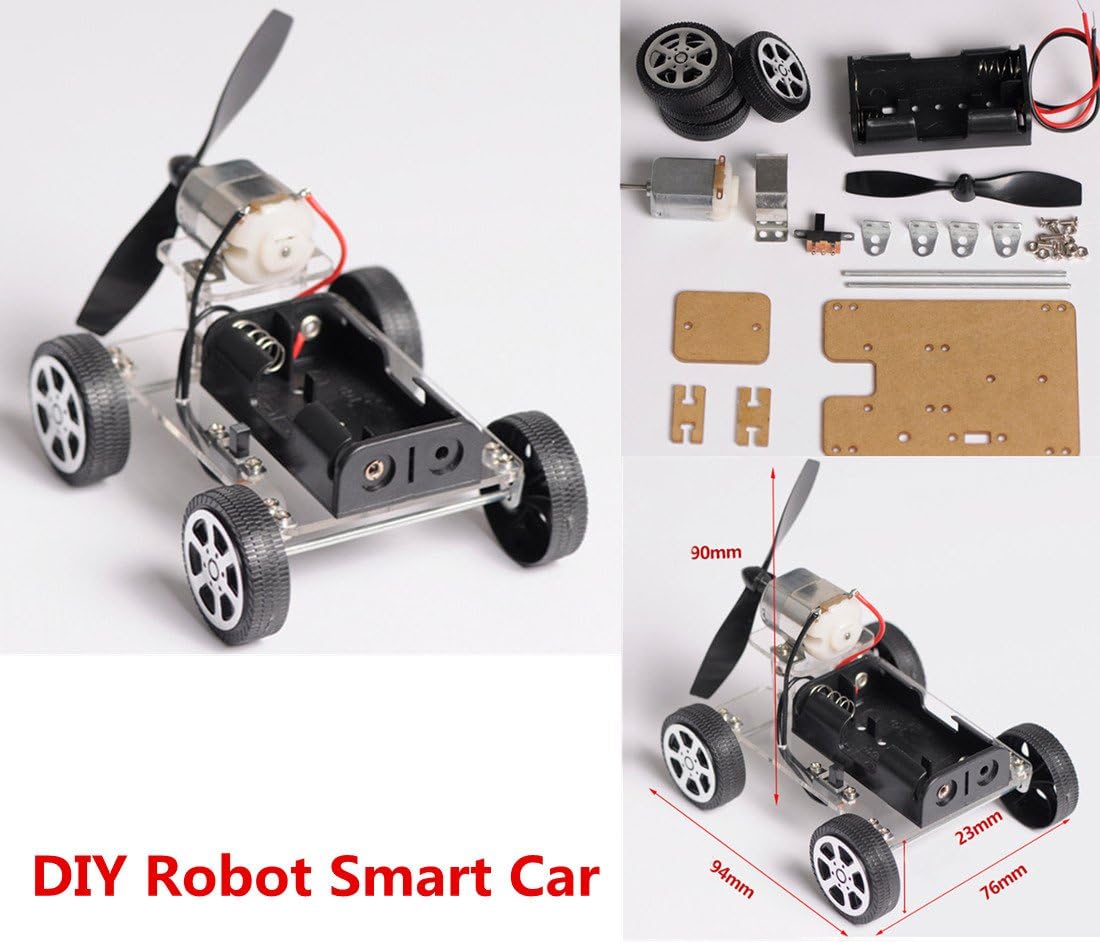 INSMA MINI 4-wheel Windmilling DIY Robot Smart Car Chassis Kits Car Model and Battery Box