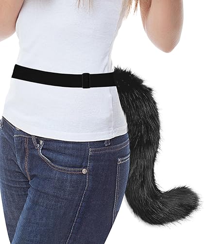 Miniatura 2 de Máscara de cabeza de perro de animales realistas peludos guantes de garra de cola de lobo completo máscaras para fiesta de Halloween, carnaval,