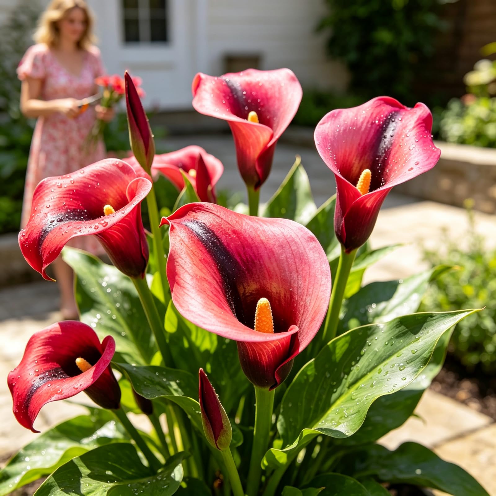Calla Lily Bulbs in Bulk: Hardy Calla Lily for Garden Ready to Plant Garden Displays-2bulbs -c