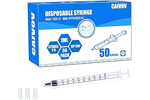 Syringe for Colostrum Collection | No Needle 1ml Luer Slip Tip (50 Pack)