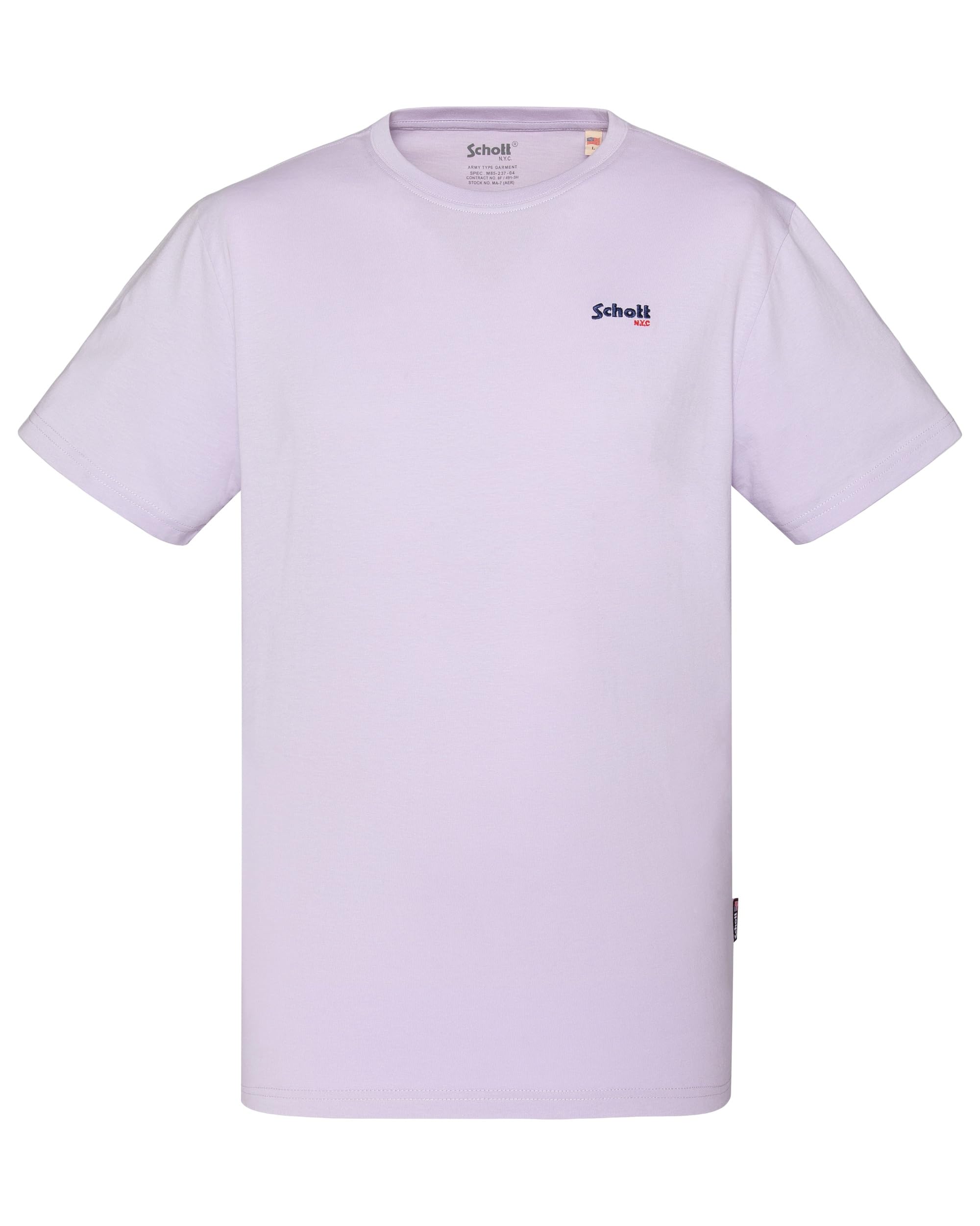 Schott NYC Tscasual Men's T-Shirt, Purple, XL
