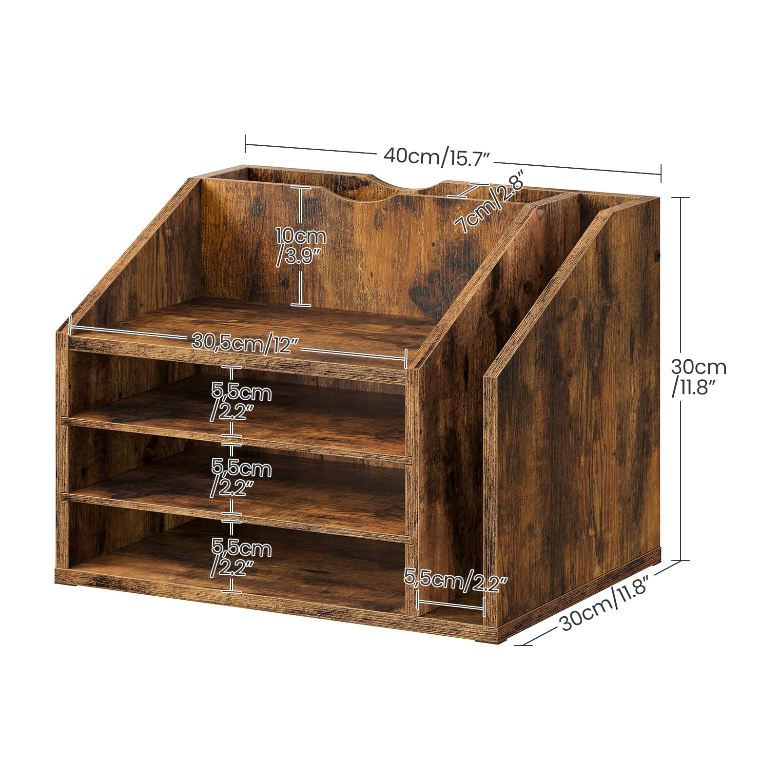 CHOEZON Organisateur de Bureau en Bois DMWJ04FG