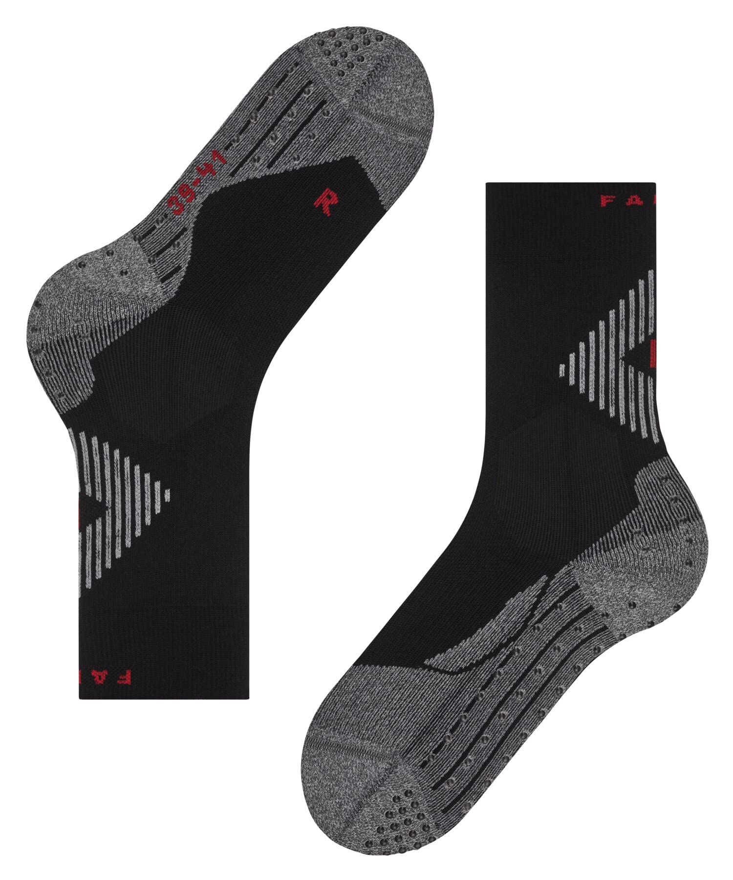 FALKE Unisex 4 GRIP Socken schnelltrocknendes atmungsaktives Funktionsmaterial mittelstarke Polsterung stabilisierend verletzungsvorbeugend bester Halt mit Noppen aus Silikon 1 Paar