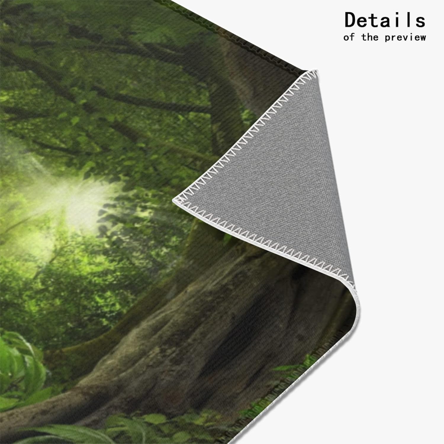 4' x 6' Deep Green Tropical Jungles Super Soft Area Rug for Kids Baby Nursery, Rugs for Living Room, Fuzzy Rugs for Nursery