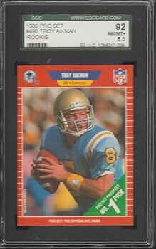 その他 TROY AIKMAN ROOKIE bgs9.5 Troy Aikman Rookie Card 1989 Topps Traded #70T BGS 9.5 (9.5