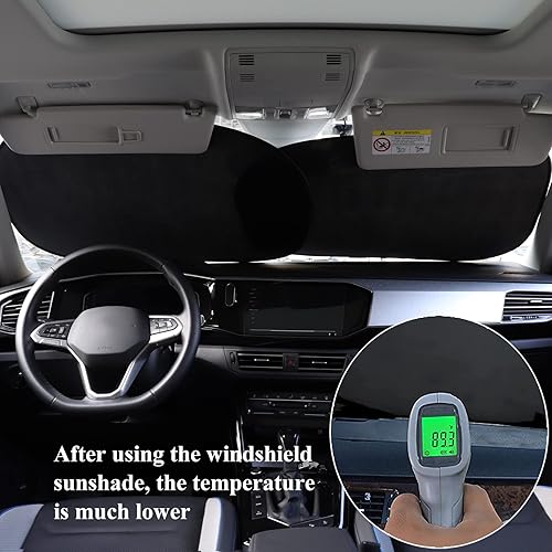 Miniatura 3 de Parasol para ventana de coche de 28 x 31 pulgadas para parabrisas lateral del bebé parasol para coche 6 en 1 Kit de parasoles para coche