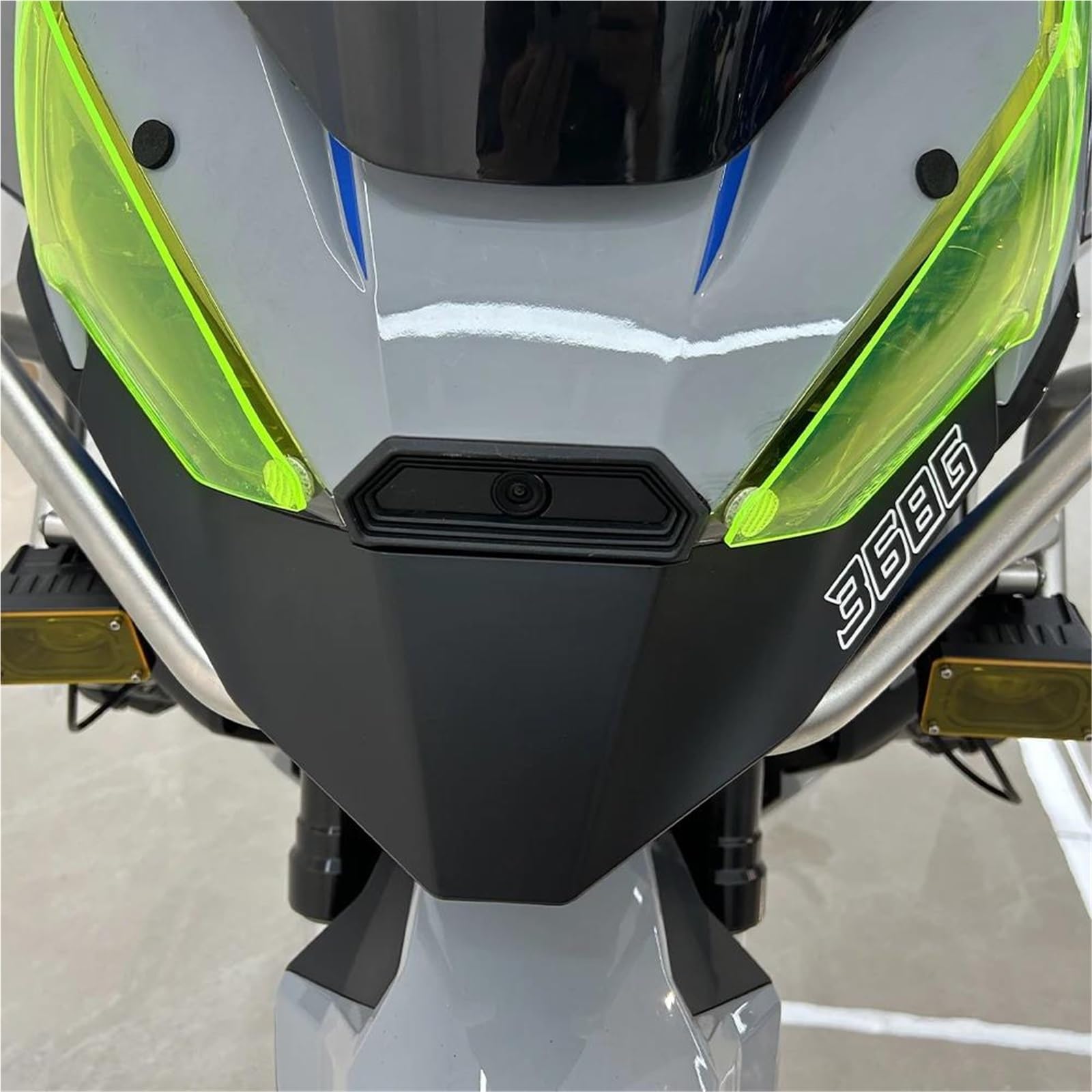 Spoiler Aerodinamico Ad Aletta Per ZONTES 368G 368-G G368 | Aletta carenatura copertura ruota estensione cono naso parafango anteriore motociclo(Style 2)