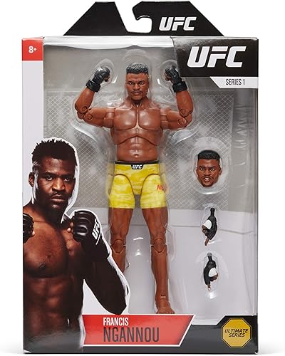 UFC Ultimate Series - Figura de acción de Francis Ngannou - 6.5 pulgadas coleccionable