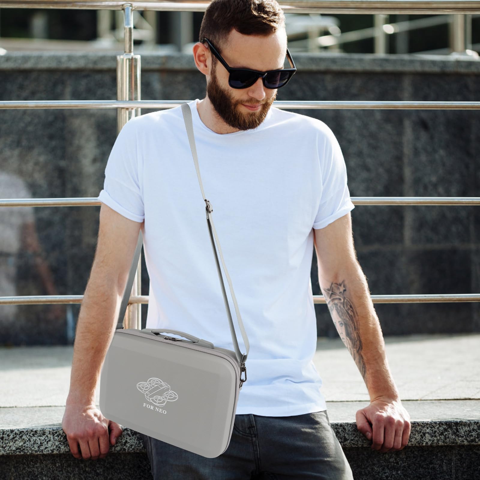 Custodia da Trasporto per DJI Neo,Borsa Portatile Compatta e Impermeabile per DJI Neo Fly More Combo,RC-N3 Telecomando e Accessori,Borsa da Viaggio Protetta per Drone