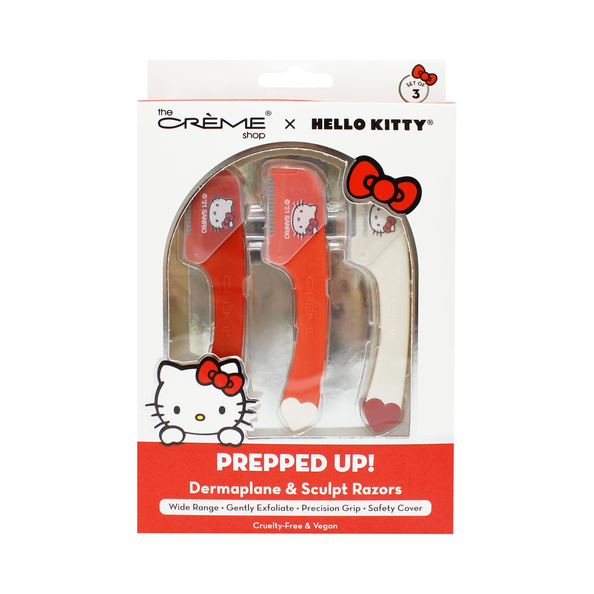 The Crème Shop x Hello Kitty Prepped Up! Dermaplane Razors (Pack of 3)