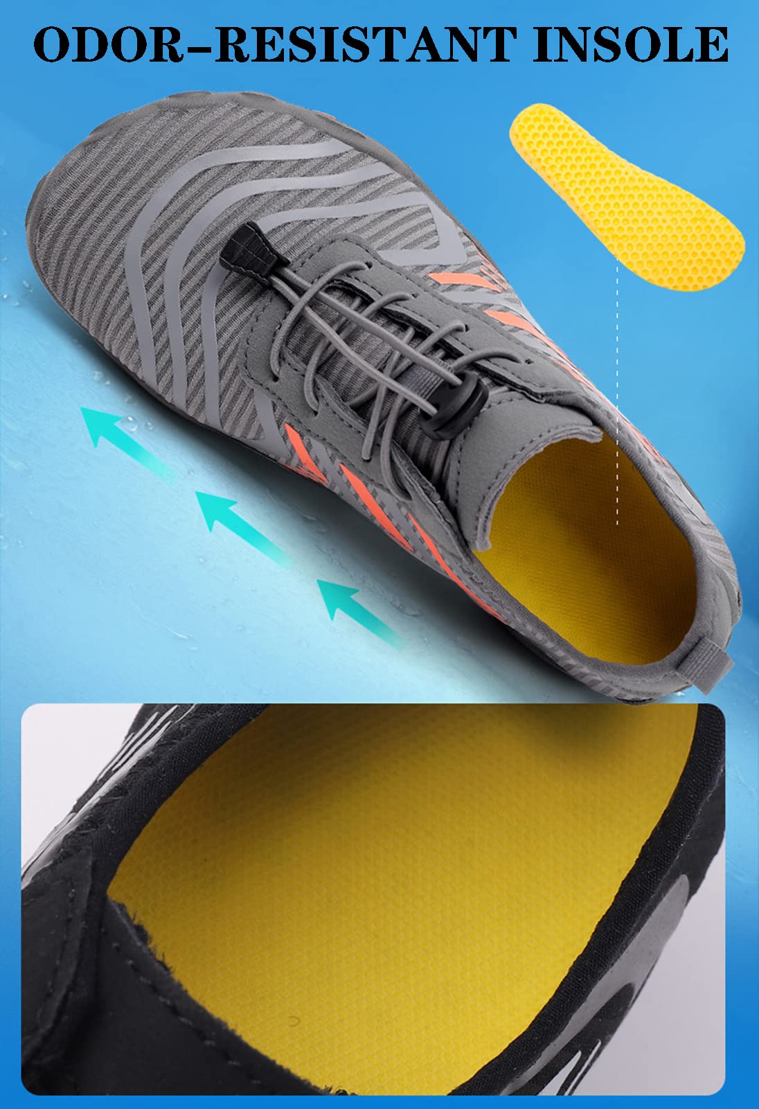 Zapatos Acuáticos Descalzos Zapatos Acuáticos De Secado Rápido para Mujeres Zapatos Acuáticos Neutros Zapatos De Baño para Hombres, Playa, Buceo, Surf, Remo(44 EU, Pink)