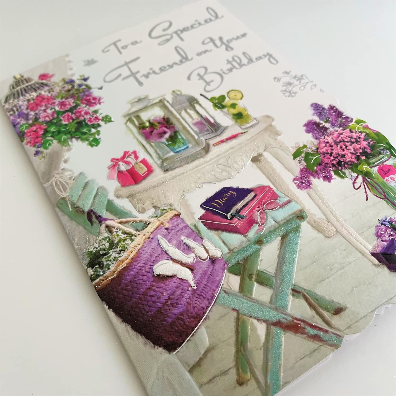 Jonny Javelin Mom Birthday Card - Happy Birthday Card With Floral