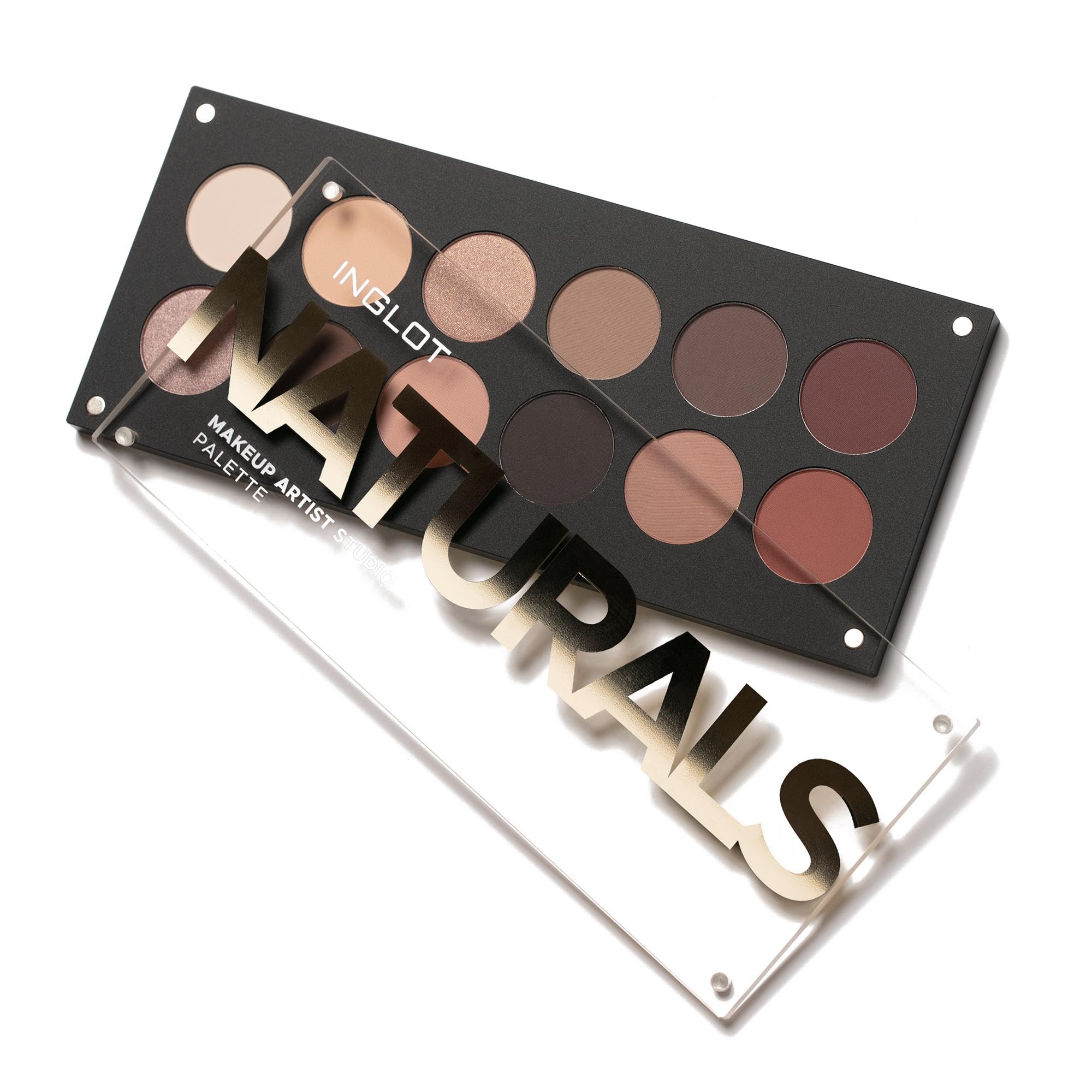 INGLOT Palette Studio per truccatori NATURALI | Palette di ombretti neutri | Ombretti altamente pigmentati Tonalità di trucco per tutti i giorni | Trucco a lunga durata |