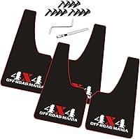 Vista 1 de Guardabarros universales de gran tamaño con adhesivo suave resistente para salpicaduras y lodo, solapas protectoras para parachoques - Protección