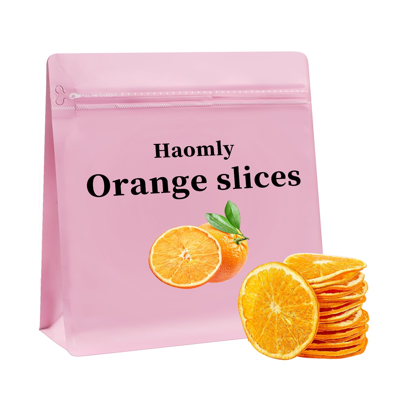 Haomly Dried Orange Slices,100g/3.53oz, Dehydrated Orange Slices,Dried Citrus for Cocktails Garnish/Home Decor/Cakes/Crafts/Table Scatters, Edible