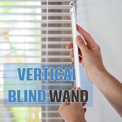 Miniatura 4 de 2 piezas de repuesto para persianas verticales, varilla con gancho y agarre, abridor de persianas transparente, barra de inclinación larga (16