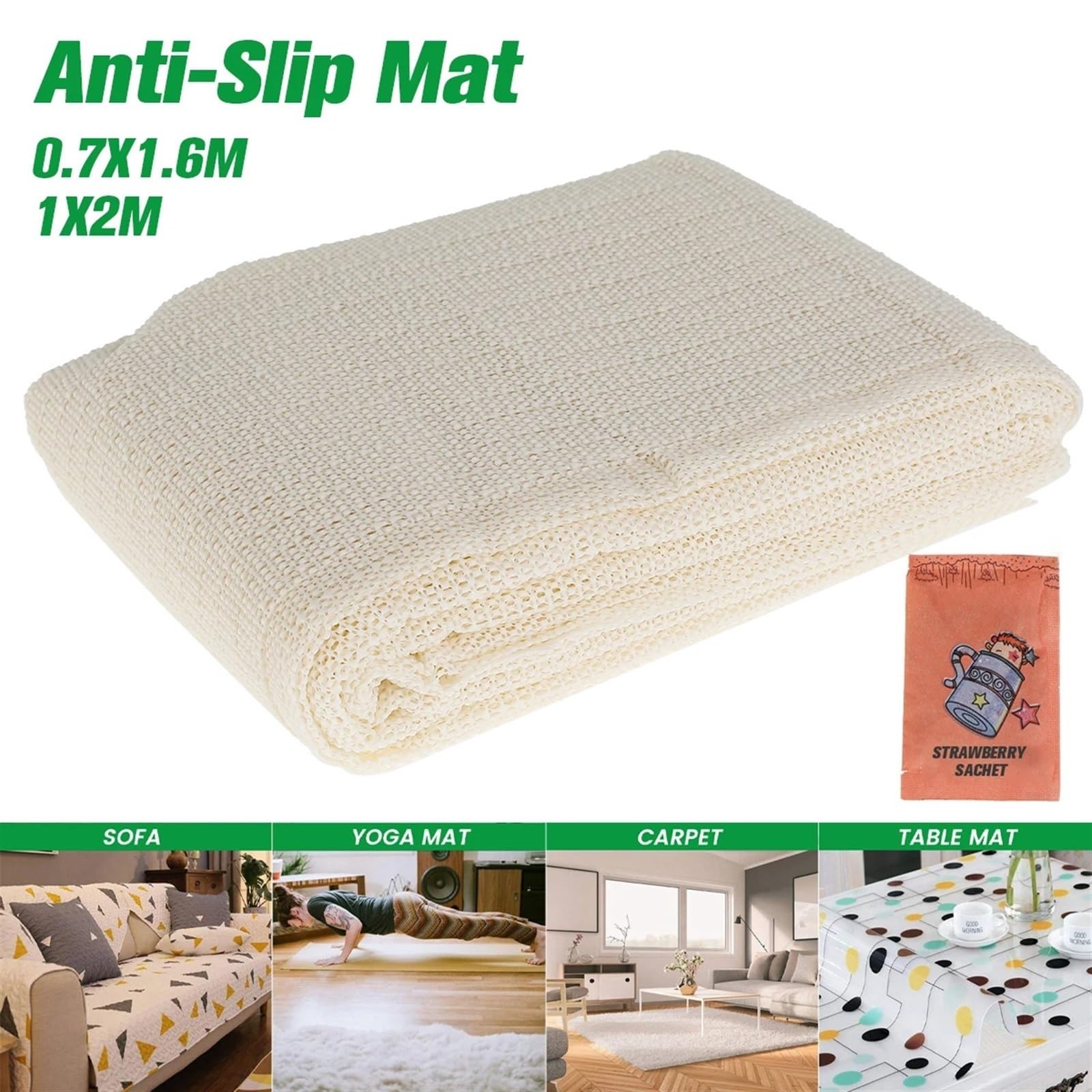 Rutschfeste Teppichgreifermatte Rutschfeste Teppichunterlage for Zuhause, PVC-Mehrzweckauskleidung, sichere Anti-Rutsch-Matte, Netzfutter, Teppiche, Teppichunterlage for Dekorationszubehör Rug Gripper