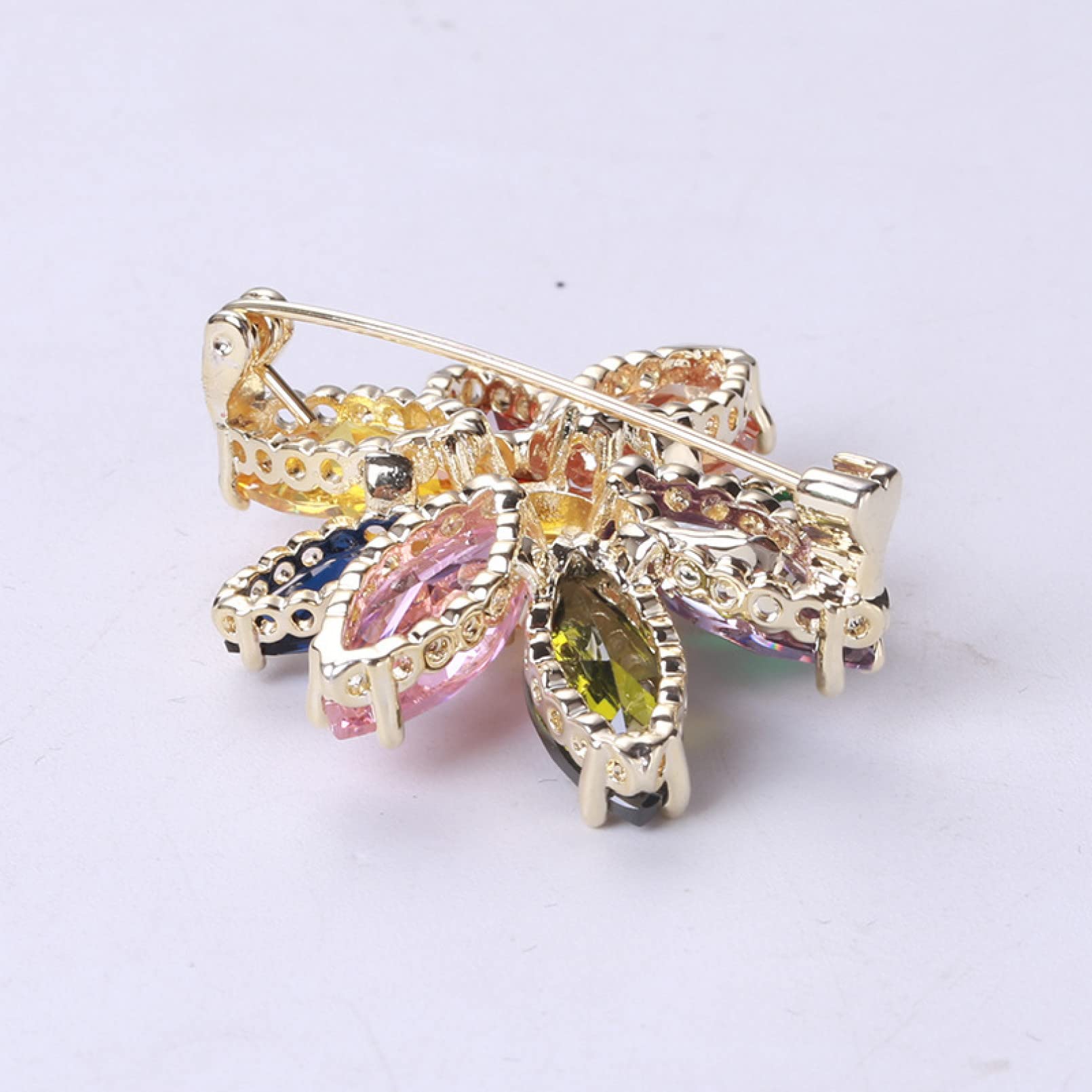 BAJIE-Brosche Bunter Zirkon-Sonnenblumen-Broschen-Schmuck