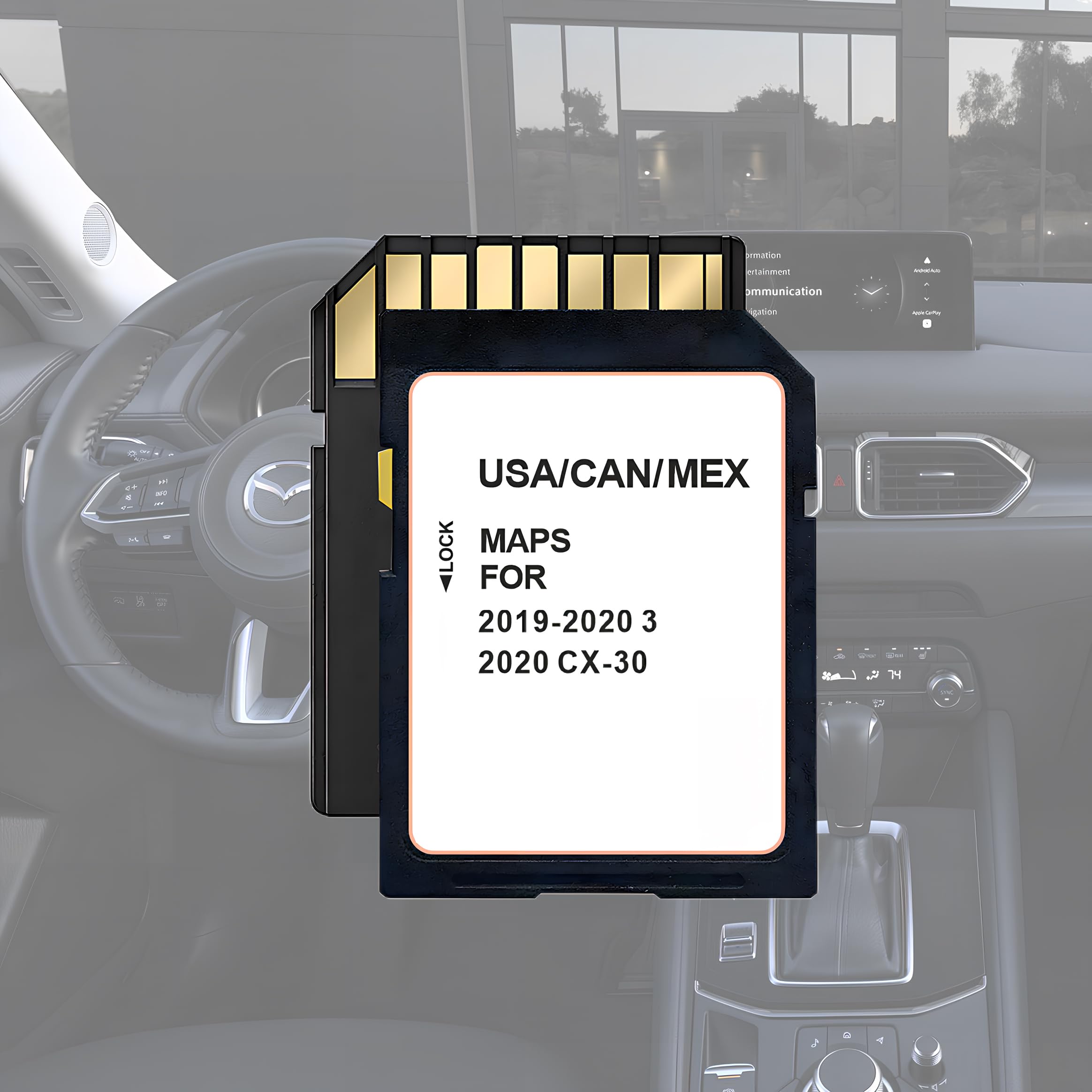 New Version BDGF66EZ1B Navigation GPS SD Card Fits 3 2019 2020, CX