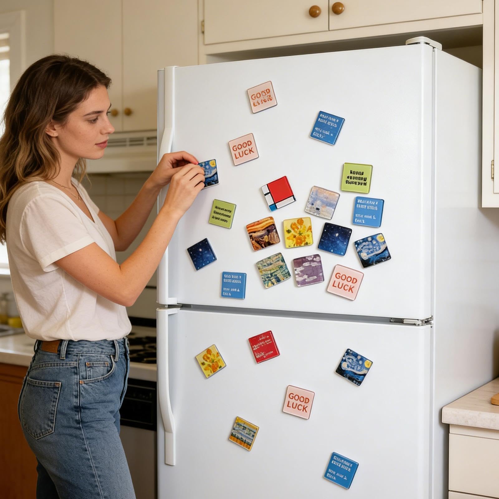 Magnet Making Kit - DIY Craft Set for Custom Fridge Magnet Creation for Kids Learning Activities | Molds with Magnetic Sheets, Creative Art Craft Set for Home School Projects