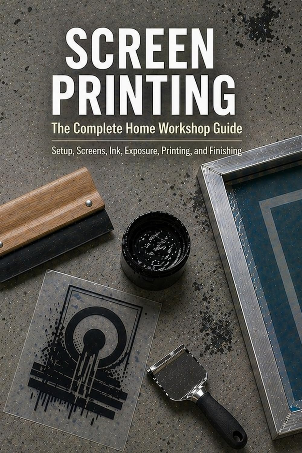 Screen Printing: The Complete Home Workshop Guide: Setup, Screens, Ink, Exposure, Printing, and Finishing — With Print Logs, Ink Recipes, and Beginner Workflow