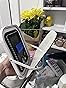 YEKKOPT Travel Makeup Mirror with Lights, Portable Small Beauty LED Vanity Mirror with Lights, 1200mAh Battery, Dimmable Touch Screen, Tabletop Folding Compact Mirror,Women Gift