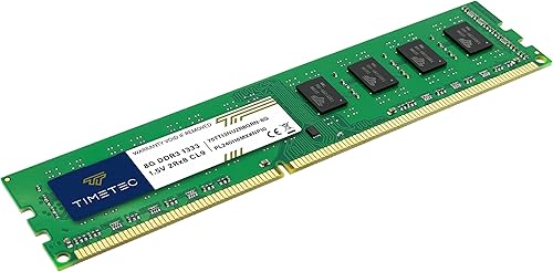 Miniatura 6 de Timetec Kit de 16 GB (2 x 8 GB) DDR3 1333 MHz PC3-10600 sin ECC sin búfer 1.5V CL9 2Rx8 de doble rango 240 pines UDIMM PC de escritorio de
