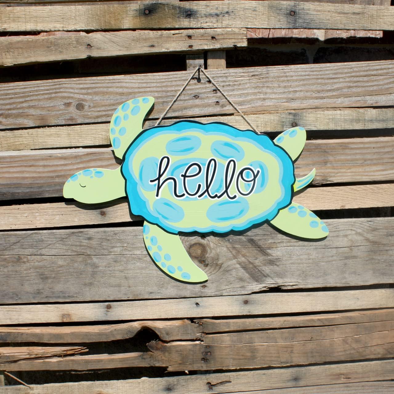 Sea Turtle Craft Shape Unfinished Cutout, Wooden DIY Summer Cutout, Paintable MDF