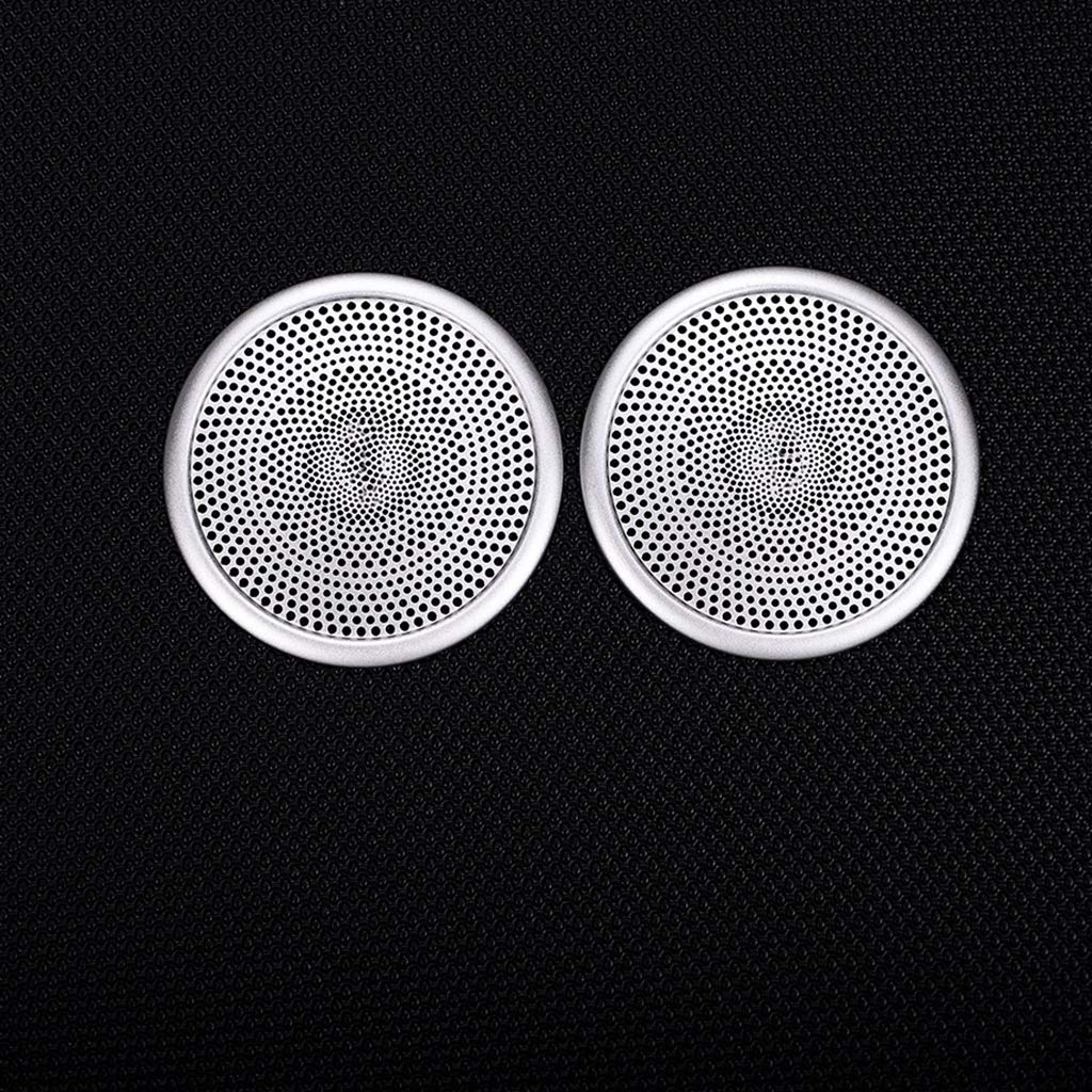 Aluminum Alloy Door Speaker Cover Trim Accessories silver for Mercedes Benz ML GL GLE W164 X164 2013-2016