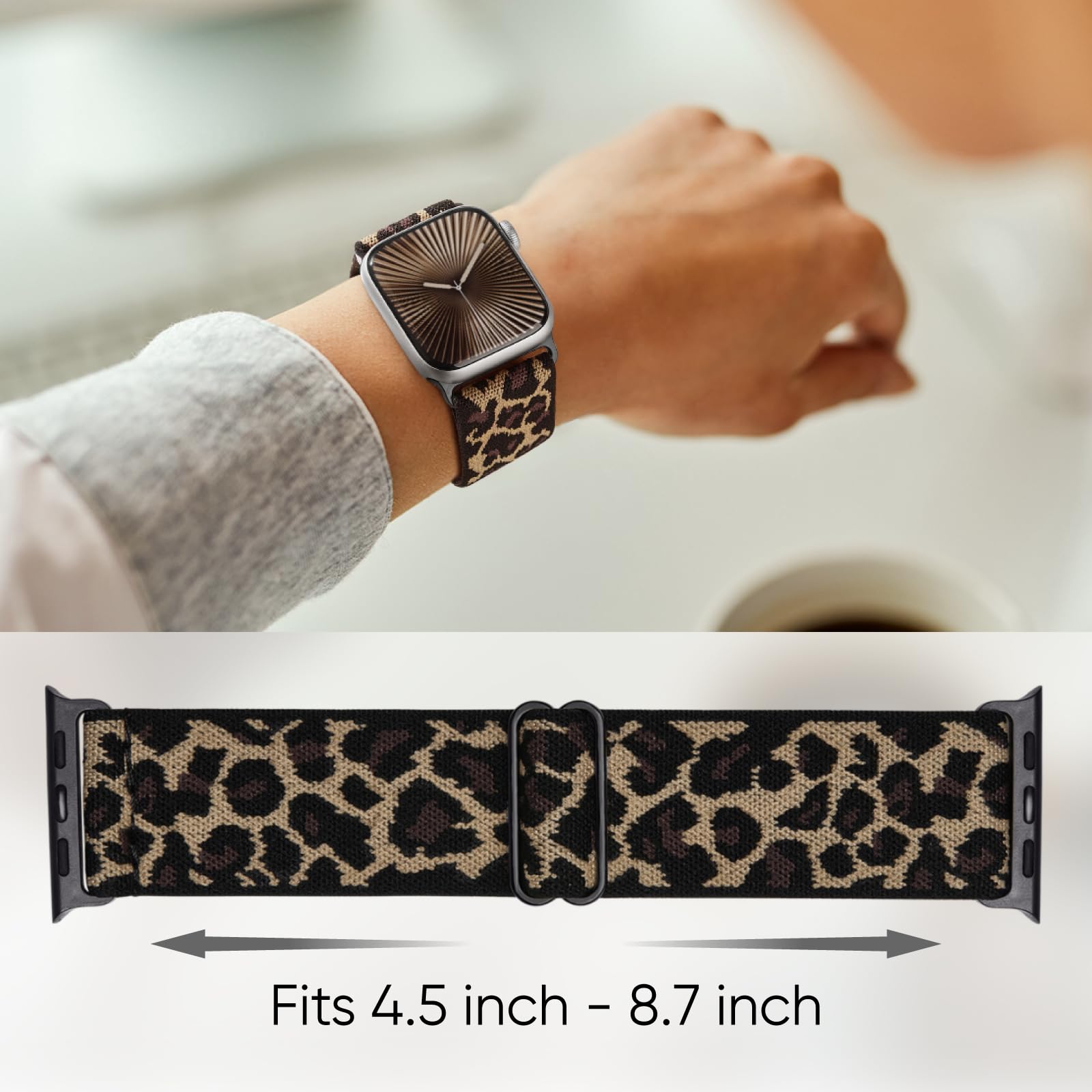 Paquete de 8 correas elásticas Solo Loop compatibles con correas Apple Watch para mujeres y hombres de 1.575 pulgadas, 1.496 pulgadas, 1.614 pulgadas, 1.654 pulgadas, 1.732 pulgadas, 1.775 pulgadas