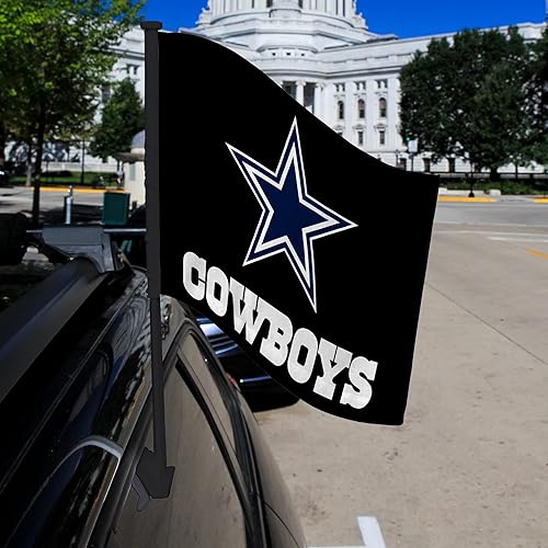 Miniatura 251 de Rico Industries NFL - Bandera de doble cara para automóvil, accesorio para auto B07NHSRDX2