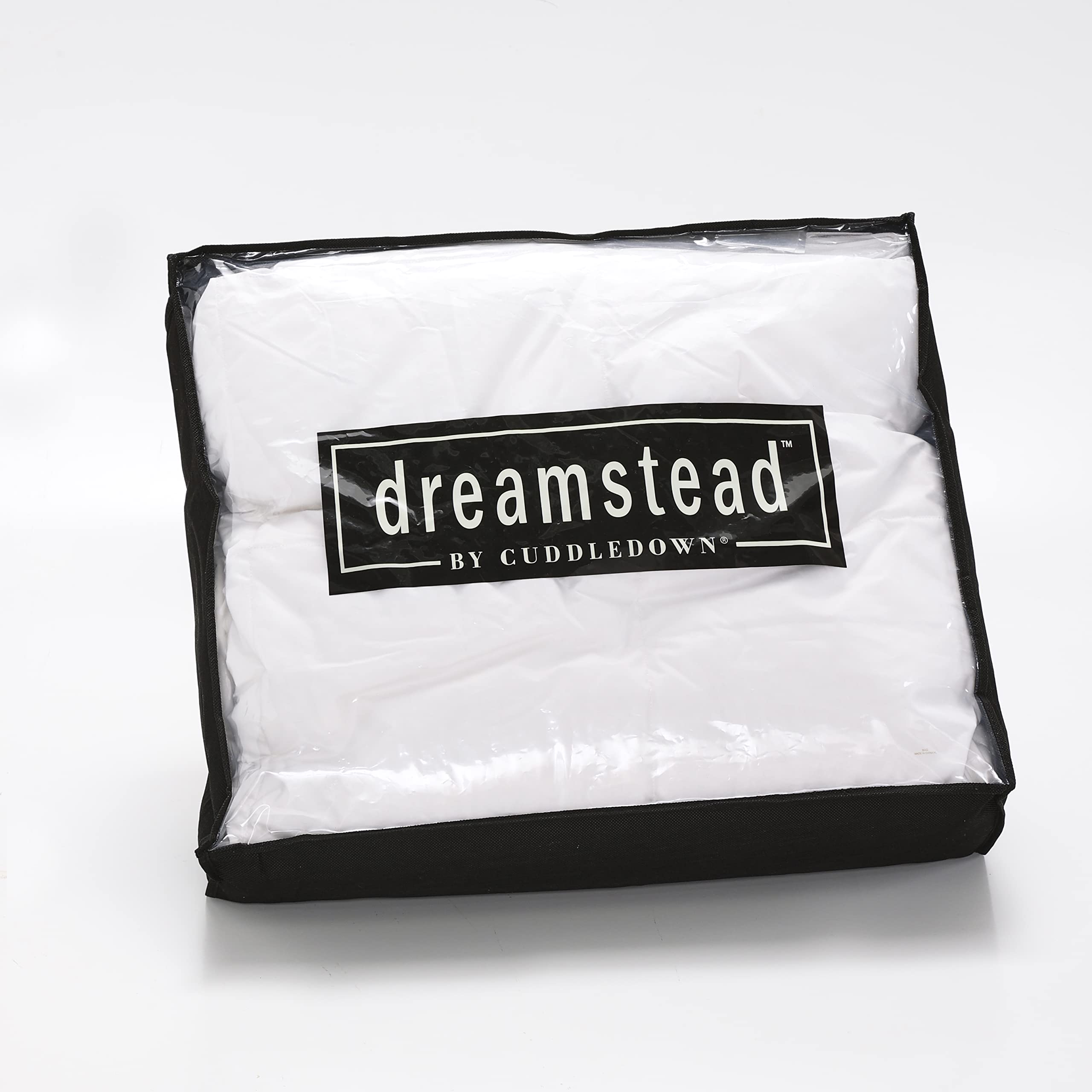 Cuddledown Dreamstead All Season Comforter | Duck Down | 700 Fill Power | 300 Thread Count 100% Cotton Shell | Percale| Duvet Insert | Hypoallergenic | Queen