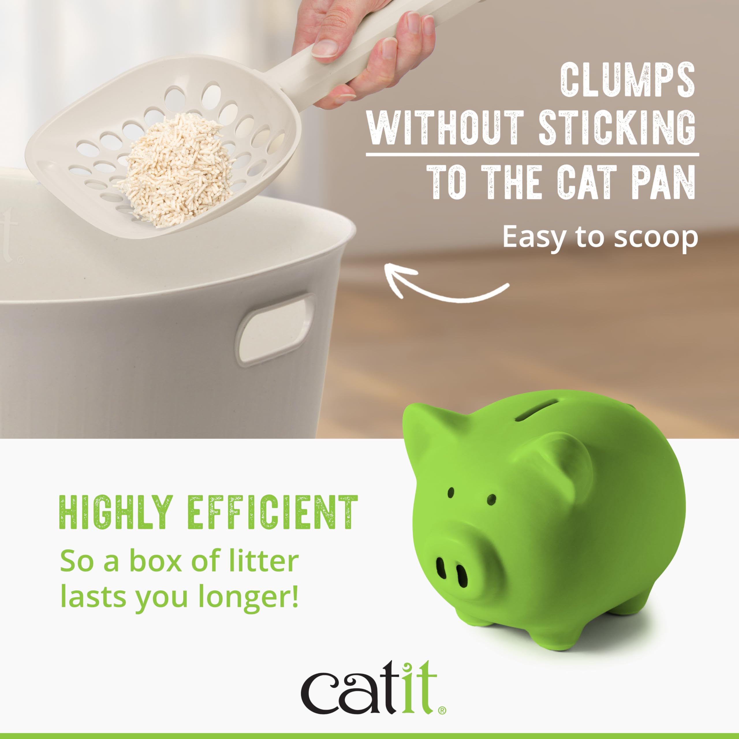 Catit Go Natural Katzenstreu klumpend | parfumfrei | 99% staubfrei, 5,6 kg – Ansicht 6
