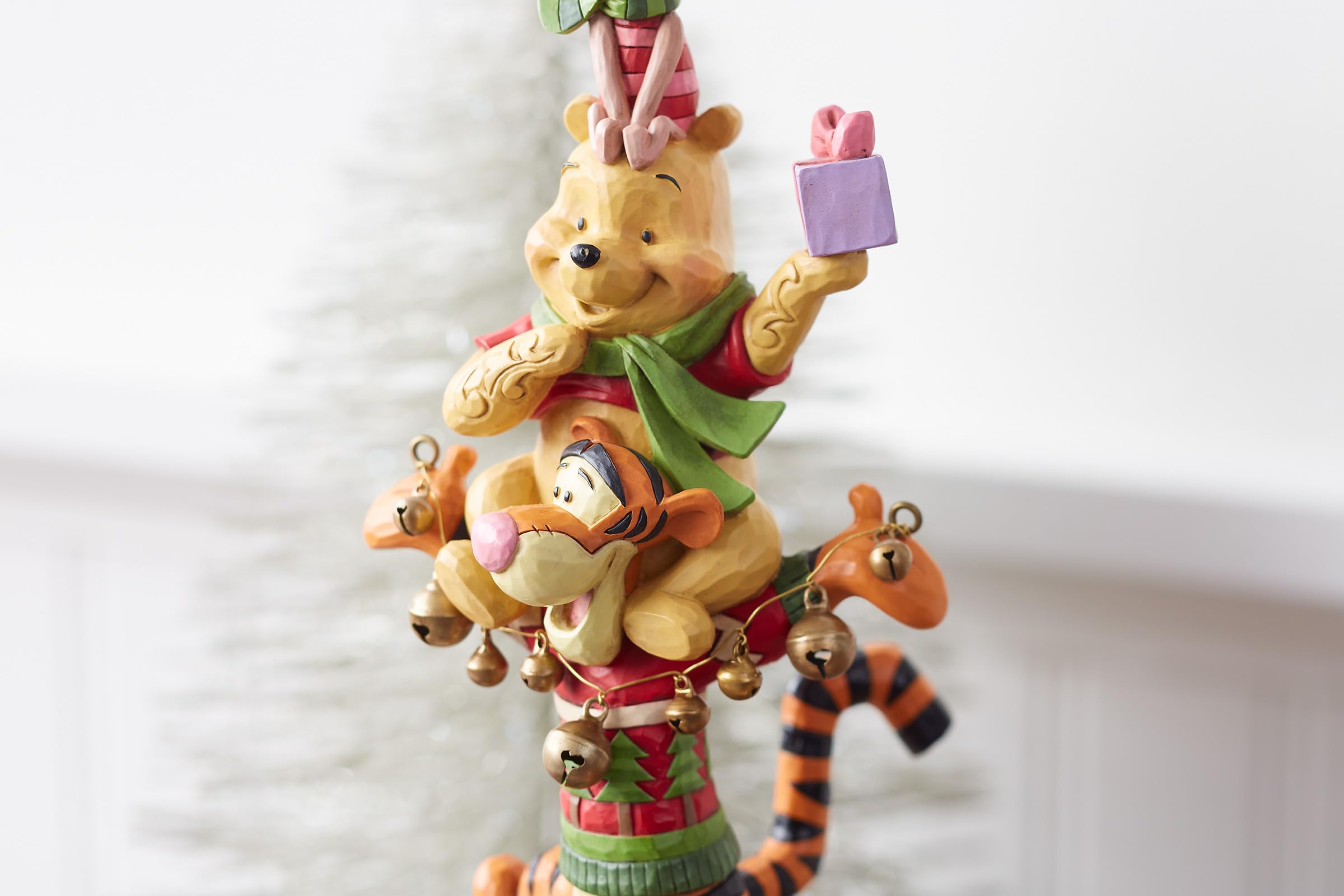 Disney Traditions Christmas Pooh Stacked figurka