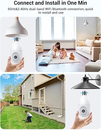 Miniatura 3 de Cámara de seguridad inalámbrica para exteriores e interiores, cámaras de seguridad WiFi 5G y 2.4G con función de patrulla, detección humana AI,