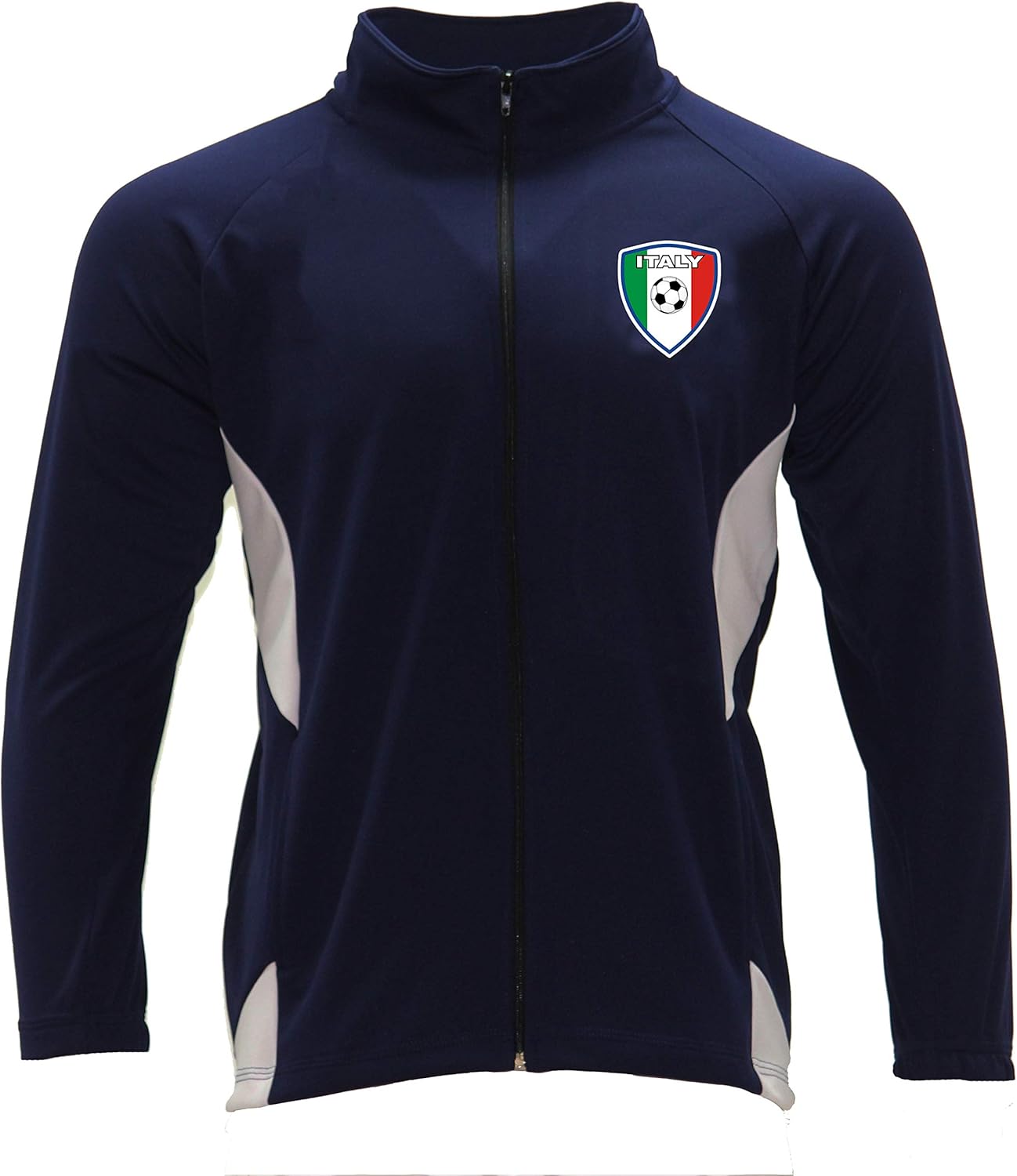 Arza Sports Men's Track Jacket Italy Color Navy Blue/White