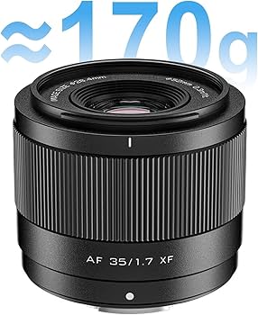 Amazon.co.jp: VILTROX 35mm F1.7 XFマウントレンズ、大口径APS-C STM