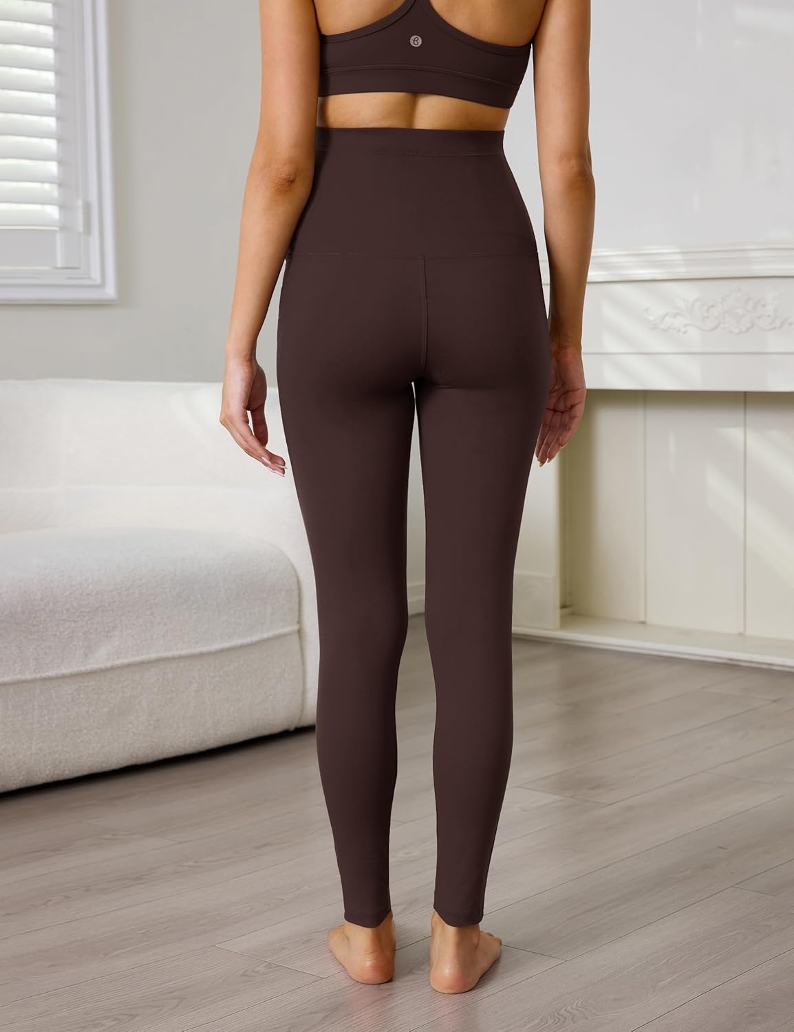 Buttergene 3 Pack Women's Maternity Leggings with Pockets Over The Belly Maternity Yoga Pants Pregnancy Leggings - Image 4