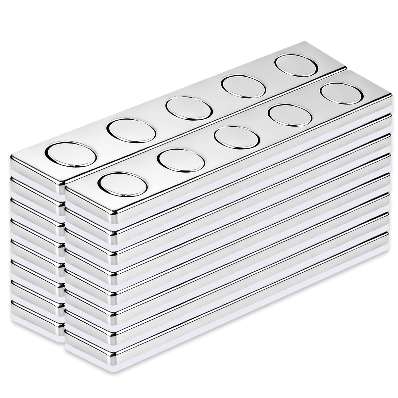 10 Pack Strong Magnets Bar 58x10x2mm Heavy Duty Neodymium Magnets Self-Adhesive Powerful for Tool — Amazon image 9